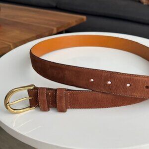 ERMENEGILDO ZEGNA SUEDE LEATHER BELT